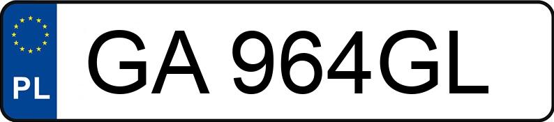 Il numero di registrazione GA 964GL ha RENAULT MEGANE RFB - GA964GL