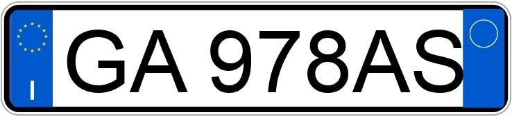 Numer rejestracyjny GA978AS posiada FIAT Doblo 3a serie