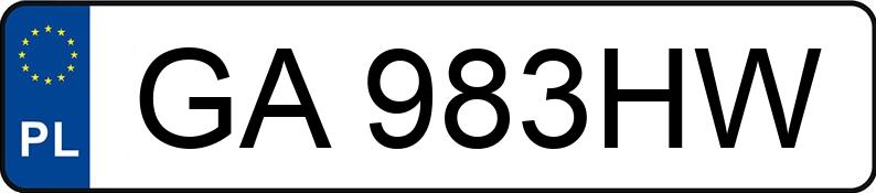 Numer rejestracyjny GA 983HW posiada MERCEDES-BENZ A 200 - GA983HW Numer rejestracyjny GA 983HW posiada MERCEDES-BENZ A 200 - GA983HW