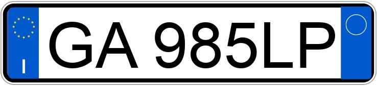 Numer rejestracyjny GA985LP posiada FORD EcoSport