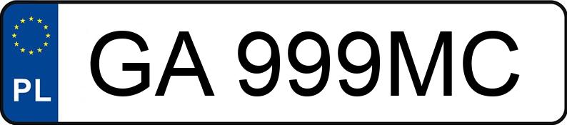 Numer rejestracyjny GA 999MC posiada CUPRA Ateca 1.5 TSI MR`21 E6 DSG - GA999MC