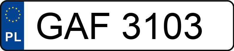 Registreringsnummeret GAF 3103 har VOLKSWAGEN Jetta 1.6 Diesel GL - GAF3103