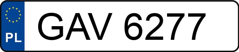 Numer rejestracyjny GAV 6277 posiada HYUNDAI SONATA FGS 0277 - GAV6277