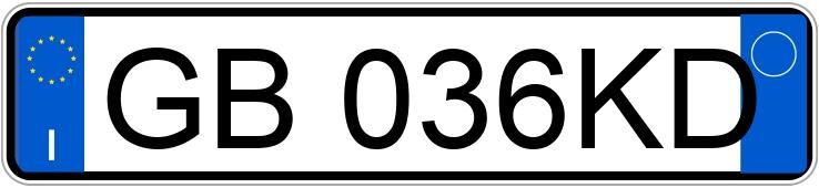 Numer rejestracyjny GB036KD posiada BMW X6