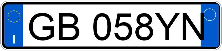 Numer rejestracyjny GB058YN posiada AUDI A3 3a serie