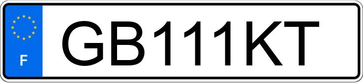 Numer rejestracyjny GB111KT posiada FERRARI Portofino