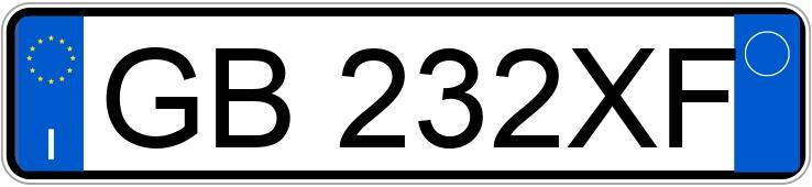 Numer rejestracyjny GB232XF posiada BMW X1