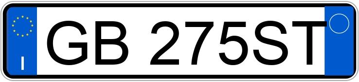 Numer rejestracyjny GB275ST posiada LANCIA Ypsilon 3a serie Numer rejestracyjny GB275ST posiada LANCIA Ypsilon 3a serie