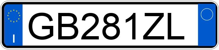 Numer rejestracyjny GB281ZL posiada FIAT 500X