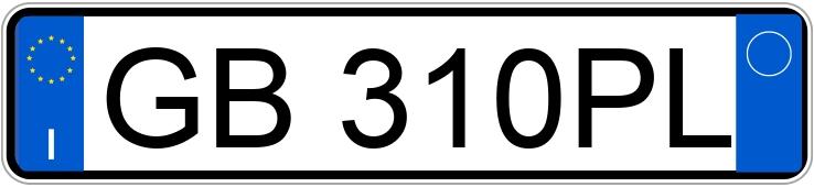 Numer rejestracyjny GB310PL posiada AUDI A3 3a serie