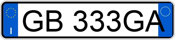 Numer rejestracyjny GB333GA posiada FIAT Sedici