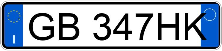 Numer rejestracyjny GB347HK posiada LAND ROVER RR Evoque 2a serie