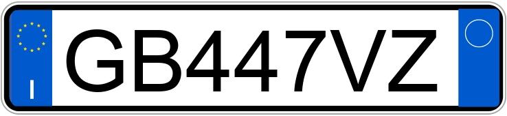 Numer rejestracyjny GB447VZ posiada LAND ROVER RR Evoque 2a serie