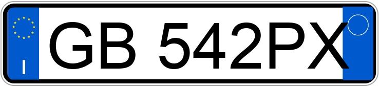 Numer rejestracyjny GB542PX posiada BMW X1