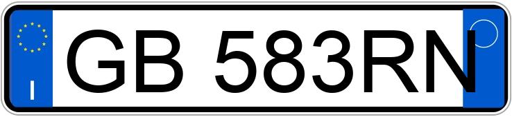 Numer rejestracyjny GB583RN posiada SUZUKI Swift