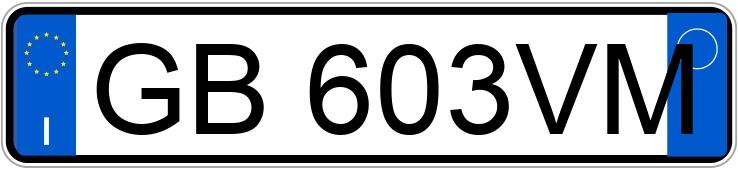 Numer rejestracyjny GB603VM posiada JEEP Renegade