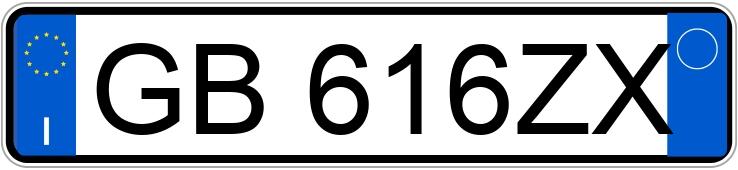 Numer rejestracyjny GB616ZX posiada JEEP Renegade