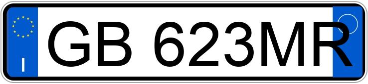Numer rejestracyjny GB623MR posiada DS DS 3 2a serie