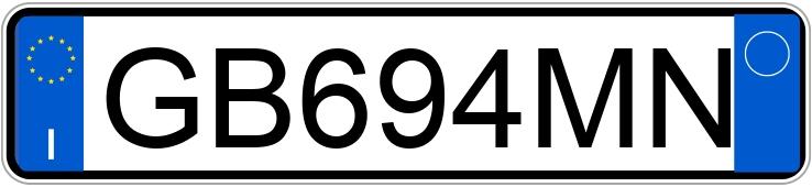 Numer rejestracyjny GB694MN posiada BMW Serie 3 G.T.