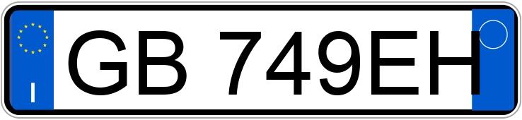 Numer rejestracyjny GB749EH posiada VOLKSWAGEN Golf 8a serie
