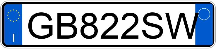 Numer rejestracyjny GB822SW posiada MERCEDES Classe A