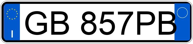 Numer rejestracyjny GB857PB posiada TESLA Model 3