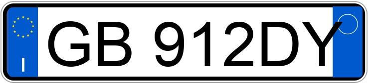 Numer rejestracyjny GB912DY posiada FIAT Panda 3a serie