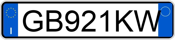 Numer rejestracyjny GB921KW posiada FIAT Panda 3a serie Numer rejestracyjny GB921KW posiada FIAT Panda 3a serie