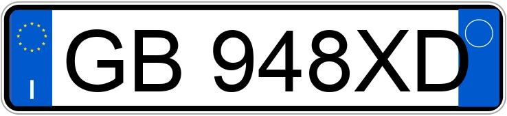Numer rejestracyjny GB948XD posiada TOYOTA Aygo 2a serie Aygo Connect 1.0 VVT-i 72 CV 5P x-clusiv MMT (53 kw)