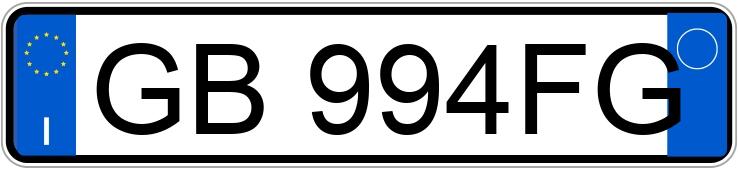 Numer rejestracyjny GB994FG posiada NISSAN Qashqai 2a serie