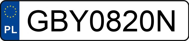 Numer rejestracyjny GBY 0820N posiada VOLKSWAGEN AMAROK - GBY0820N