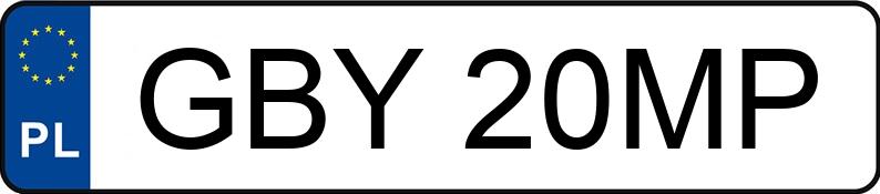 Numer rejestracyjny GBY 20MP posiada OPEL Calibra 2.0i Kat. i 4x4 - GBY20MP