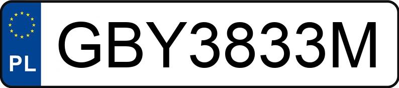 Numer rejestracyjny GBY 3833M posiada TOYOTA YARIS - GBY3833M Numer rejestracyjny GBY 3833M posiada TOYOTA YARIS - GBY3833M
