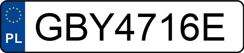 Numer rejestracyjny GBY 4716E posiada FORD KUGA - GBY4716E Numer rejestracyjny GBY 4716E posiada FORD KUGA - GBY4716E