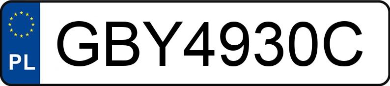 Numer rejestracyjny GBY 4930C posiada VOLKSWAGEN GOLF - GBY4930C