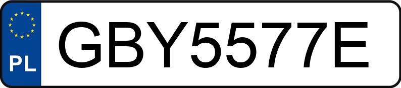 Numer rejestracyjny GBY 5577E posiada VOLKSWAGEN Transporter T5 GP MR`10 E5 2.9t Mixt - GBY5577E