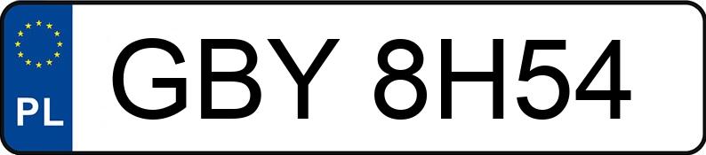 Numer rejestracyjny GBY 8H54 posiada MERCEDES-BENZ CLK 230 - GBY8H54