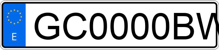 Numer rejestracyjny GC0000BW posiada MERCEDES 190 (201)