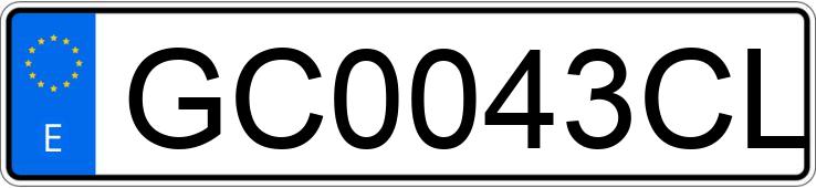 Numer rejestracyjny GC0043CL posiada SEAT IBIZA Numer rejestracyjny GC0043CL posiada SEAT IBIZA