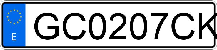 Numer rejestracyjny GC0207CK posiada CITROEN SAXO