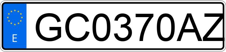 Numer rejestracyjny GC0370AZ posiada MITSUBISHI PAJERO