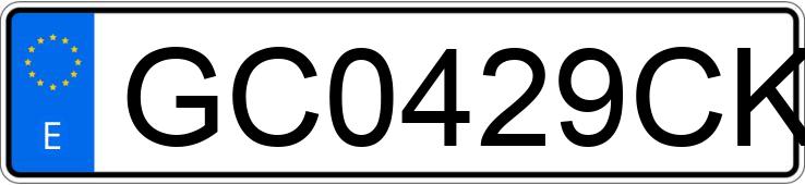 Numer rejestracyjny GC0429CK posiada VOLKSWAGEN POLO