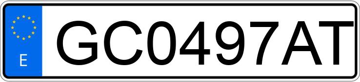 Numer rejestracyjny GC0497AT posiada SUBARU JUSTY