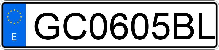 Numer rejestracyjny GC0605BL posiada TOYOTA COROLLA