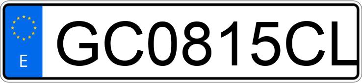 Die Registrierungsnummer GC0815CL hat SEAT CORDOBA