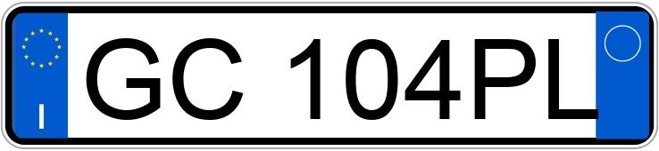 Numer rejestracyjny GC104PL posiada OPEL Corsa 6a serie