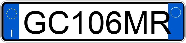 Numer rejestracyjny GC106MR posiada LANCIA Ypsilon 3a serie