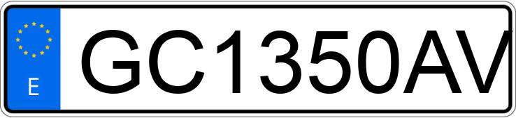 Numer rejestracyjny GC1350AV posiada SUBARU LEGACY