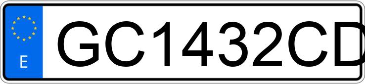 Numer rejestracyjny GC1432CD posiada PEUGEOT BOXER