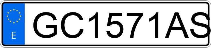 Numer rejestracyjny GC1571AS posiada RENAULT 5 Numer rejestracyjny GC1571AS posiada RENAULT 5